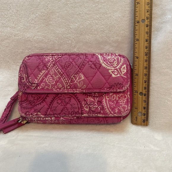Vera Bradley Wallet Wristlet Pink Paisley - Picture 12 of 12